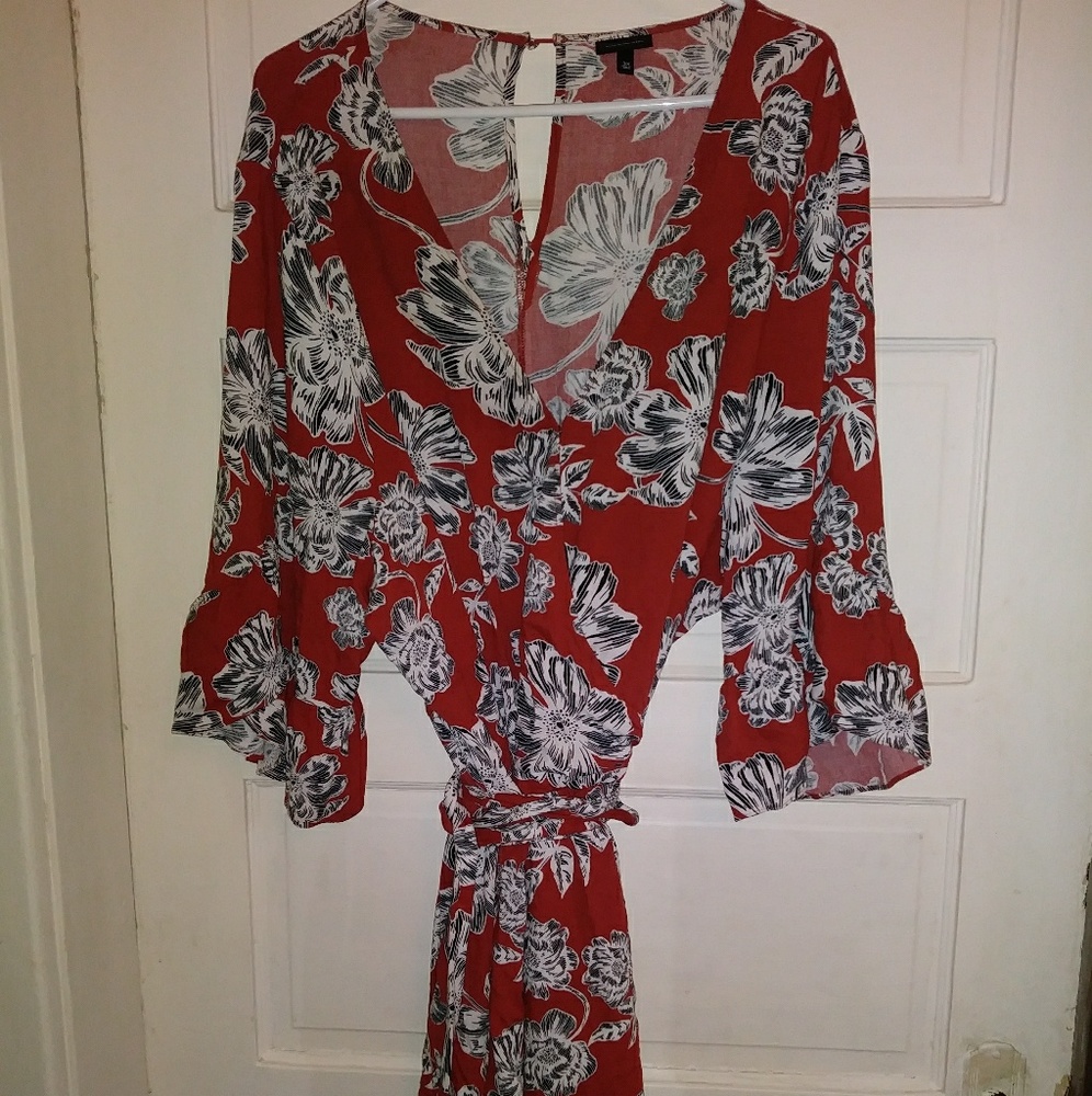 Floral shorts jumper